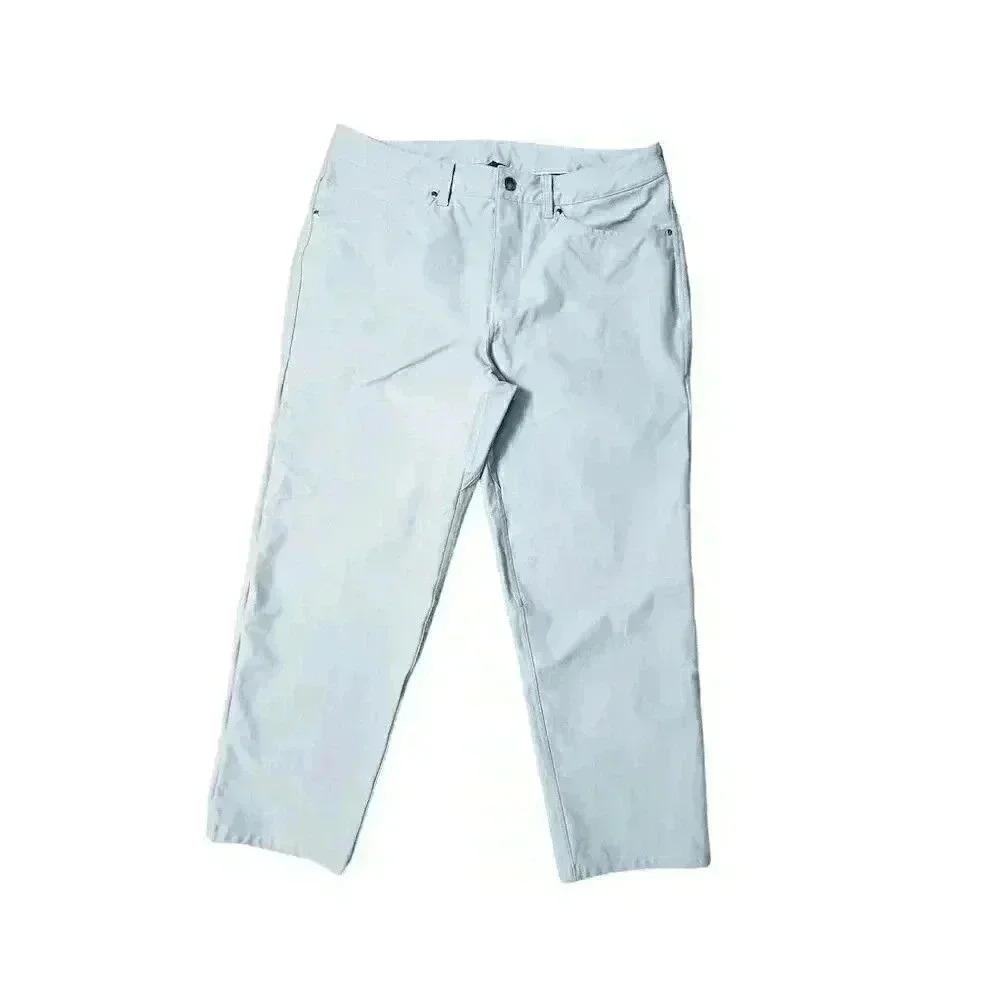 Lululemon Men's Light grayStraight Jeans Size 34 5-Pocket Design - Picture 1 of 11